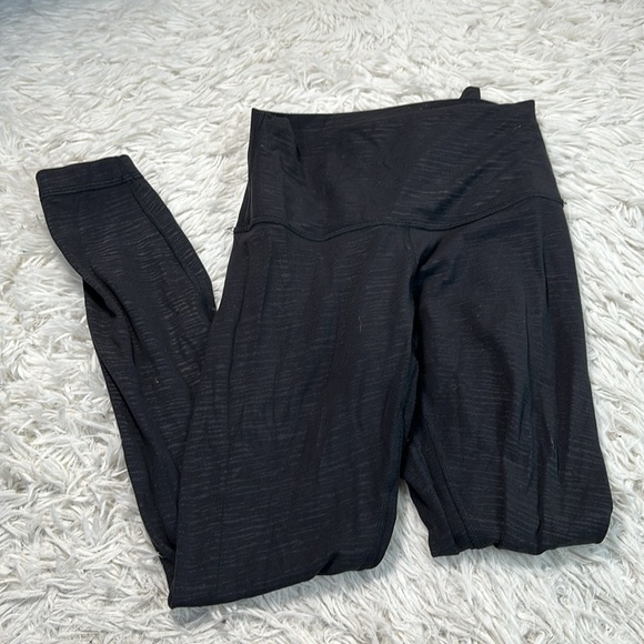 Lululemon Align Pant II 25" Stride Emboss Black - Picture 1 of 6